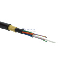 China manufacturer outdoor 6 core optic fiber cable dielectric ADSS with aramid yarn